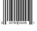 Barcode Image for UPC code 000790000051