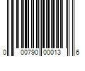 Barcode Image for UPC code 000790000136