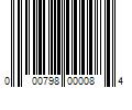 Barcode Image for UPC code 000798000084