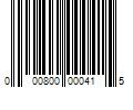 Barcode Image for UPC code 000800000415