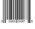 Barcode Image for UPC code 000800000675