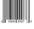 Barcode Image for UPC code 000800000873