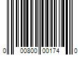 Barcode Image for UPC code 000800001740