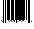 Barcode Image for UPC code 000802000055