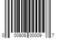 Barcode Image for UPC code 000808000097