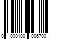 Barcode Image for UPC code 0008100006700