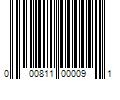 Barcode Image for UPC code 000811000091