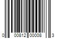 Barcode Image for UPC code 000812000083