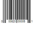 Barcode Image for UPC code 000820000051