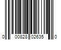 Barcode Image for UPC code 000828026350