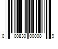 Barcode Image for UPC code 000830000089