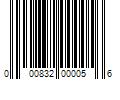 Barcode Image for UPC code 000832000056