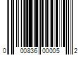 Barcode Image for UPC code 000836000052