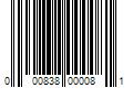 Barcode Image for UPC code 000838000081