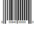 Barcode Image for UPC code 000840000000