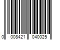 Barcode Image for UPC code 0008421040025