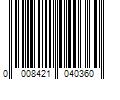 Barcode Image for UPC code 0008421040360