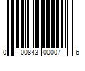 Barcode Image for UPC code 000843000076