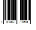 Barcode Image for UPC code 00084687001017