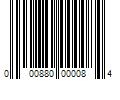 Barcode Image for UPC code 000880000084