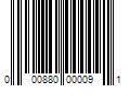 Barcode Image for UPC code 000880000091