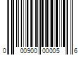 Barcode Image for UPC code 000900000056