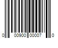 Barcode Image for UPC code 000900000070