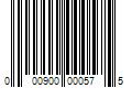 Barcode Image for UPC code 000900000575