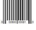 Barcode Image for UPC code 000900000810