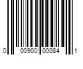 Barcode Image for UPC code 000900000841