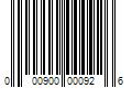 Barcode Image for UPC code 000900000926