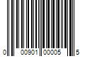 Barcode Image for UPC code 000901000055