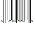 Barcode Image for UPC code 000910000015