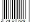 Barcode Image for UPC code 0009100000651