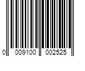 Barcode Image for UPC code 0009100002525