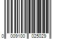 Barcode Image for UPC code 0009100025029