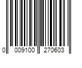 Barcode Image for UPC code 0009100270603