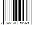 Barcode Image for UPC code 0009100504326