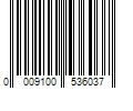 Barcode Image for UPC code 0009100536037