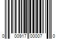 Barcode Image for UPC code 000917000070