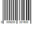 Barcode Image for UPC code 0009200331600