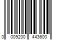 Barcode Image for UPC code 0009200443600