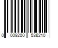 Barcode Image for UPC code 0009200536210