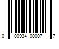 Barcode Image for UPC code 000934000077