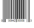 Barcode Image for UPC code 000942000083