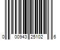 Barcode Image for UPC code 000943251026