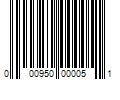 Barcode Image for UPC code 000950000051