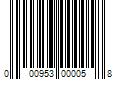 Barcode Image for UPC code 000953000058