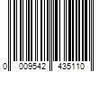 Barcode Image for UPC code 0009542435110