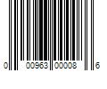 Barcode Image for UPC code 000963000086